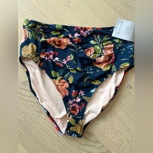 Garnet Hill Ruched High-Waisted Bikini Bottom
New with tag- Size 14